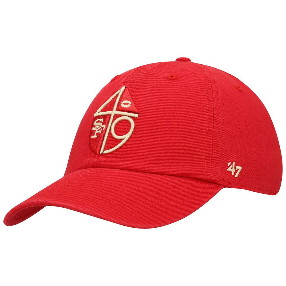 San Francisco 49ers '47 Clean Up Adjustable Hat Scarlet | 47 brand