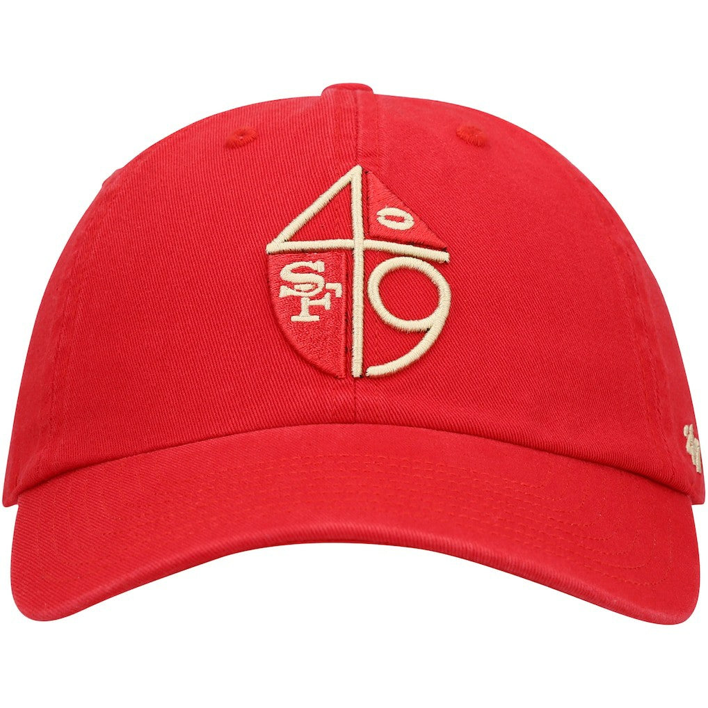 San Francisco 49ers '47 Clean Up Adjustable Hat Scarlet | 47 brand
