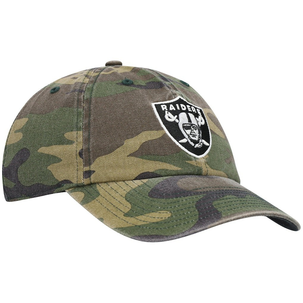 Las Vegas Raiders '47 Woodland Clean Up Adjustable Hat Camo | 47 brand