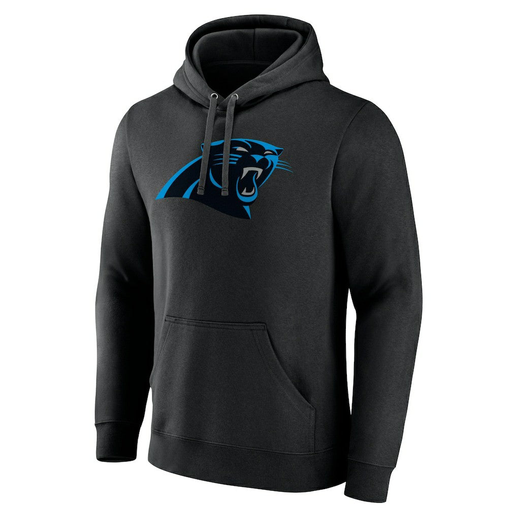 Carolina Panthers Primary Logo Fitted Pullover Hoodie Black | NFL