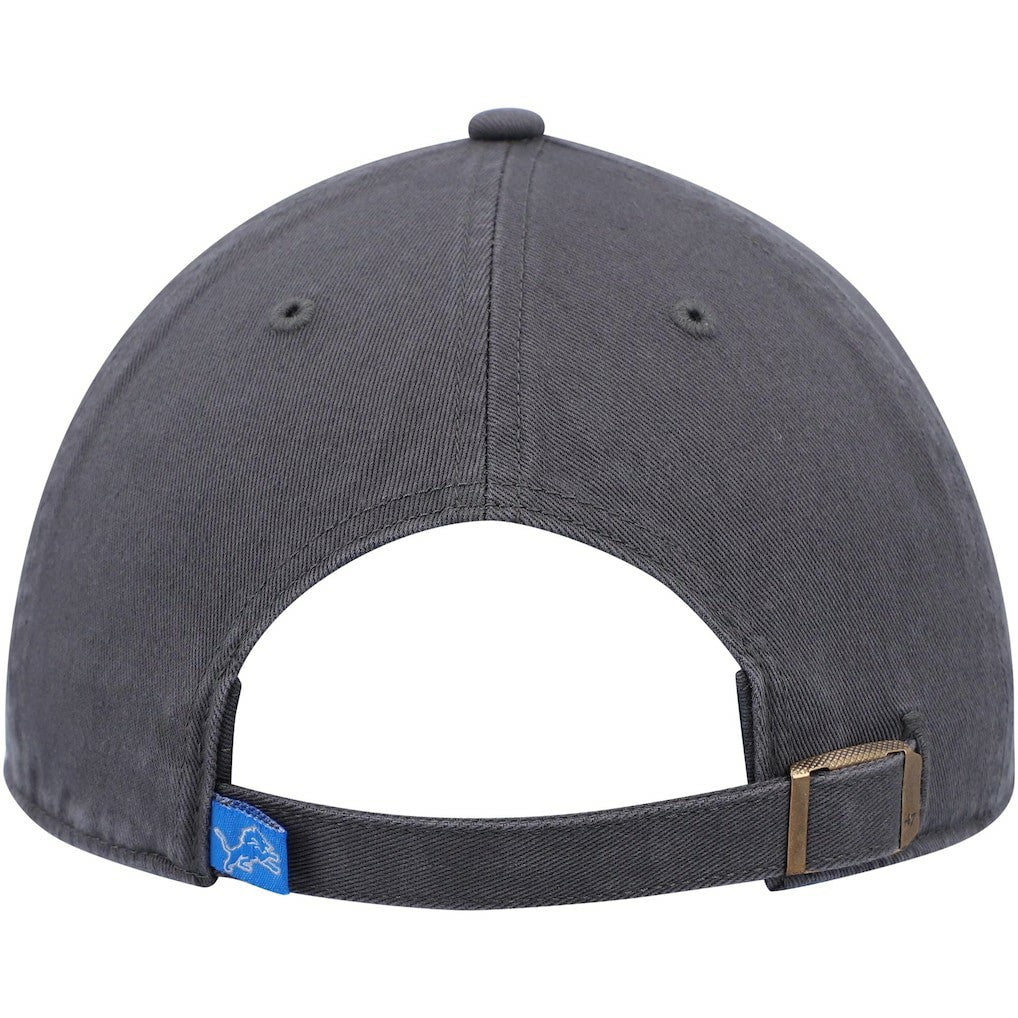 Detroit Lions '47 Secondary Clean Up Adjustable Hat Charcoal | 47 brand