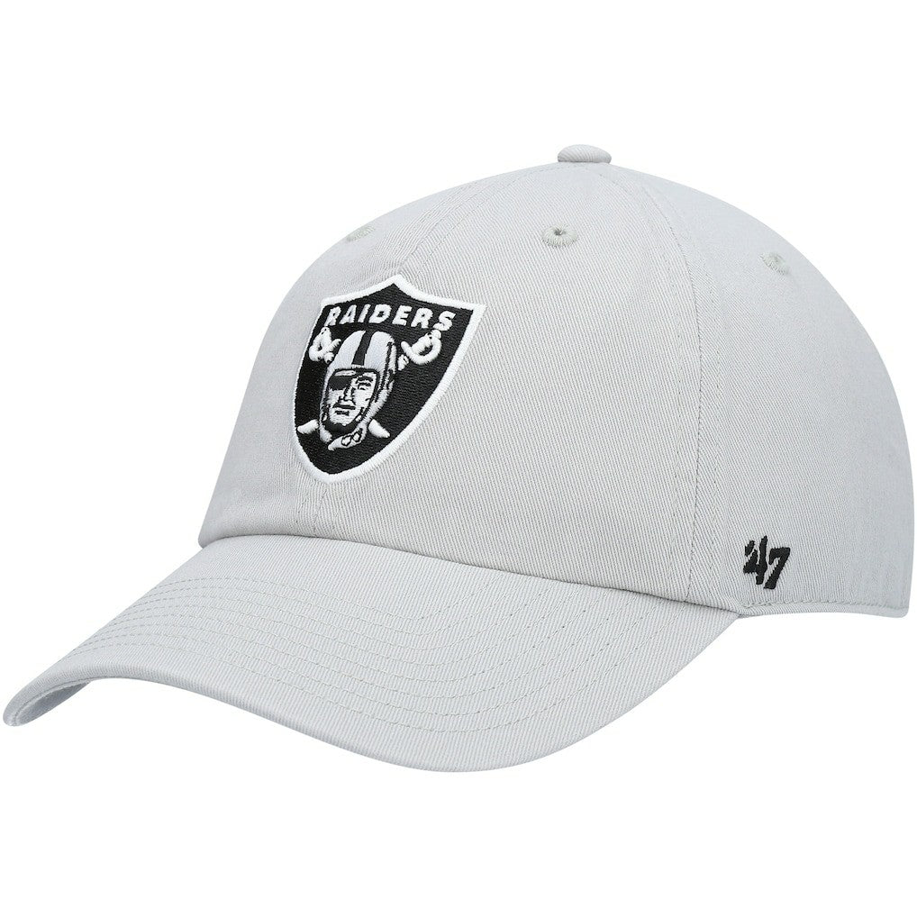 Las Vegas Raiders '47 Secondary Clean Up Adjustable Hat Gray | 47 brand