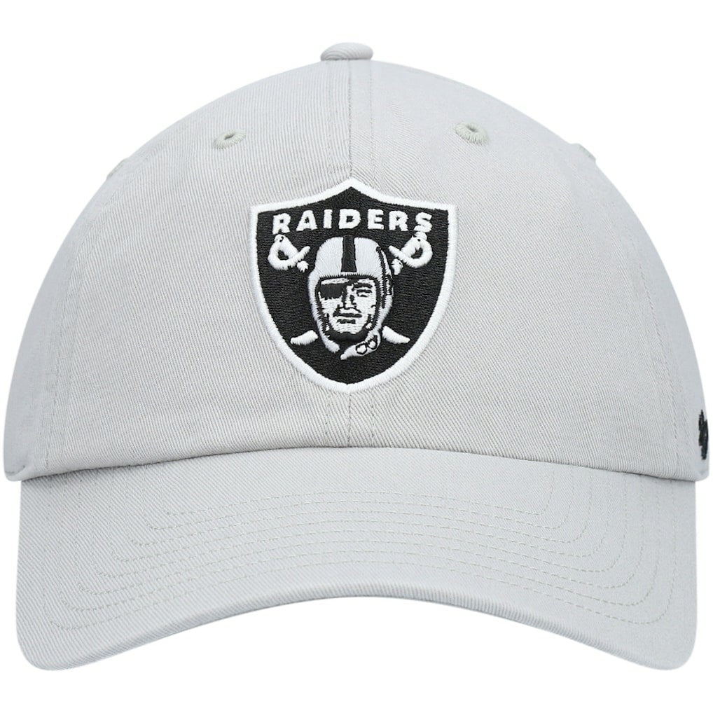 Las Vegas Raiders '47 Secondary Clean Up Adjustable Hat Gray | 47 brand