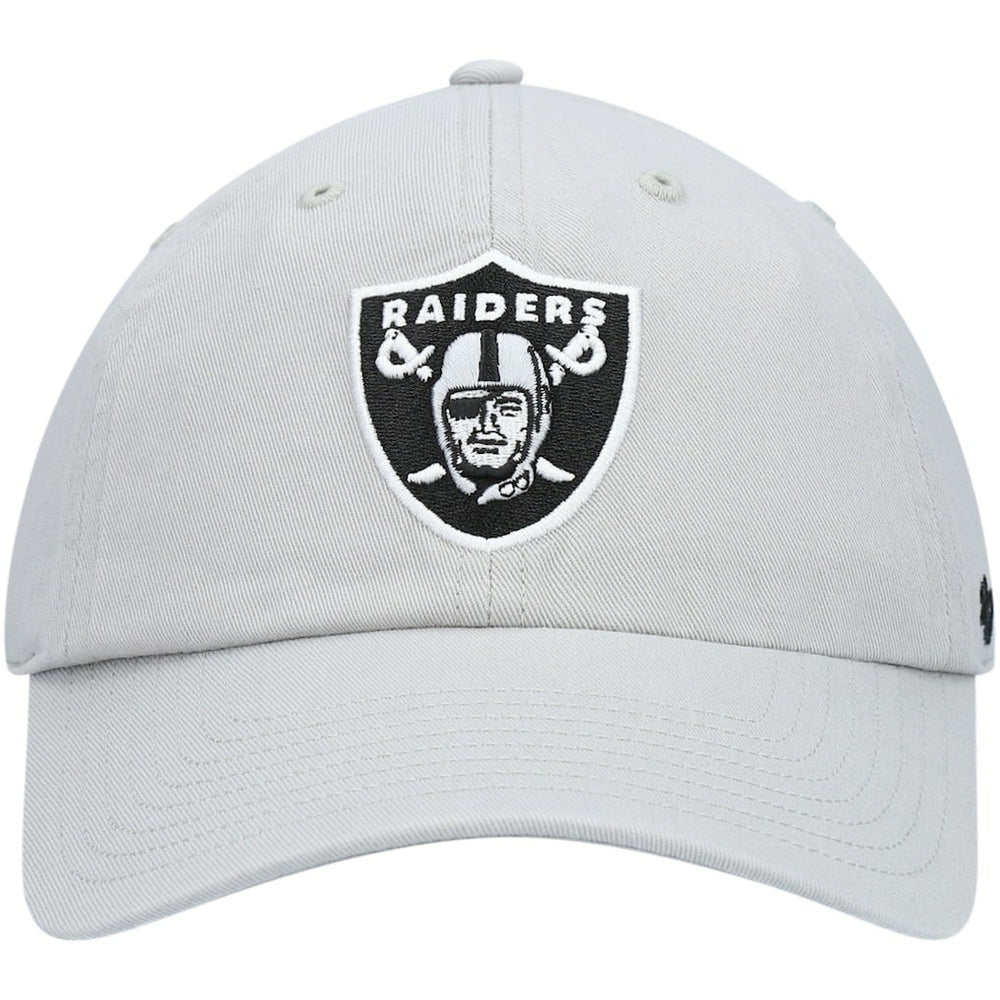 Las Vegas Raiders '47 Secondary Clean Up Adjustable Hat Gray | 47 brand