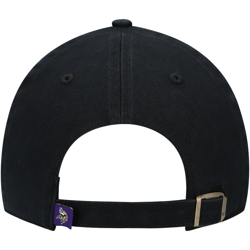 Minnesota Vikings '47 Secondary Clean Up Adjustable Hat Black | 47 brand