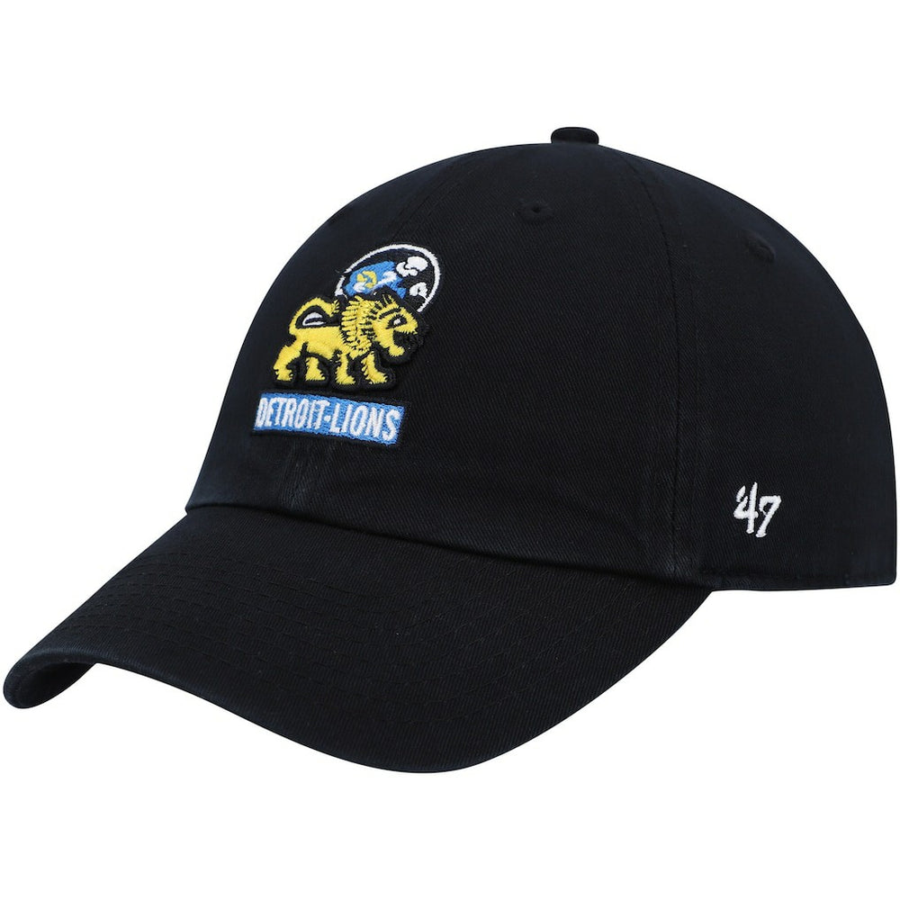 Detroit Lions '47 Clean Up Adjustable Hat Black | 47 brand
