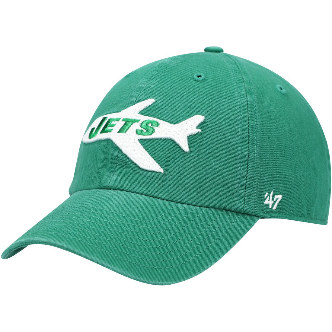 New York Jets '47 Clean Up Adjustable Hat Kelly Green | 47 brand