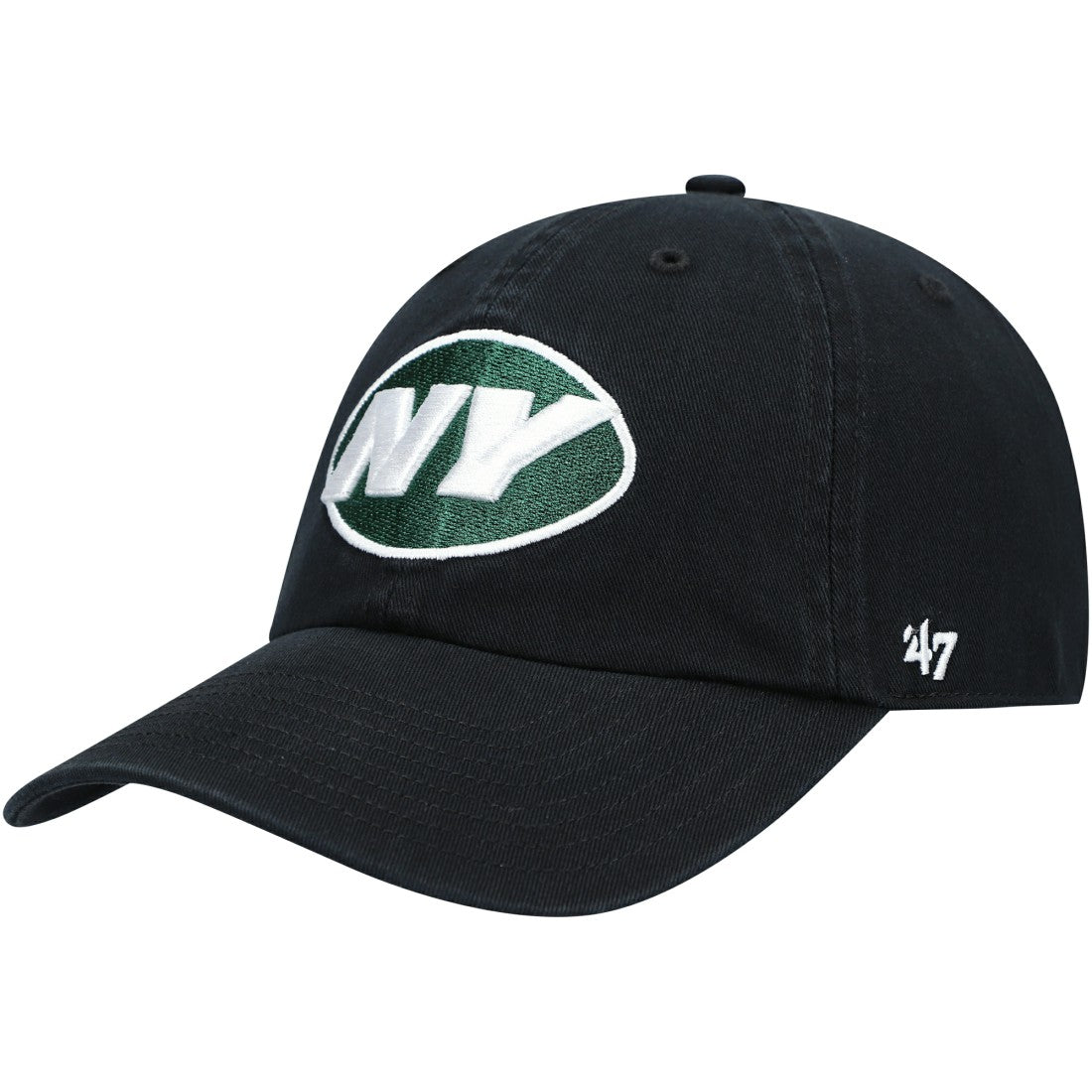New York Jets '47 Clean Up Alternate Adjustable Hat Black | 47 brand