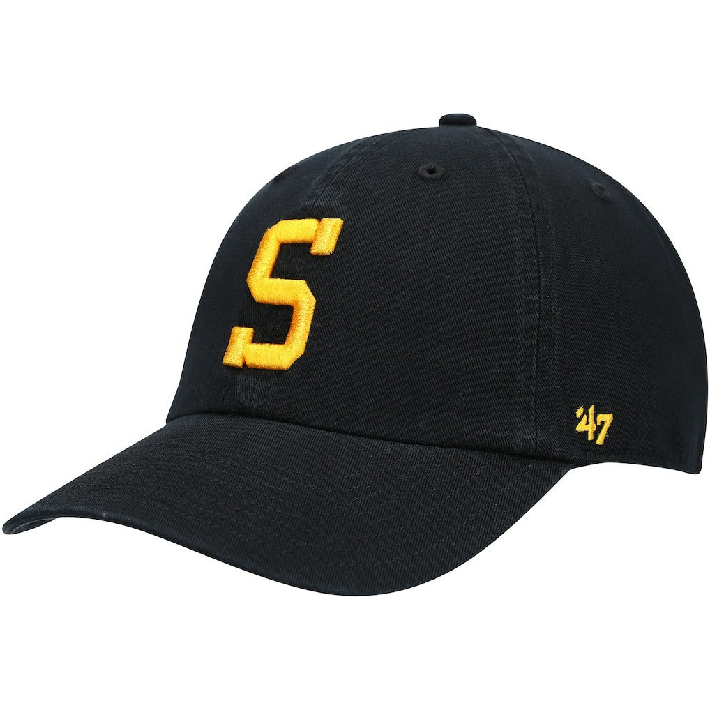 Pittsburgh Steelers '47 Clean Up Alternate Adjustable Hat Black | 47 brand