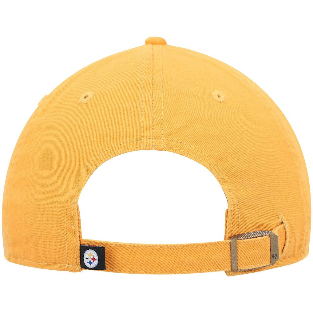 Pittsburgh Steelers '47 Clean Up Alternate Adjustable Hat Gold | 47 brand