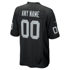 Las Vegas Raiders Custom Game Jersey Black | Nike for Sale