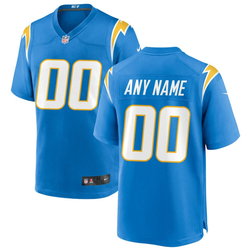 Los Angeles Chargers Custom Game Jersey Powder Blue | Nike for Sale