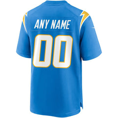 Los Angeles Chargers Custom Game Jersey Powder Blue | Nike for Sale