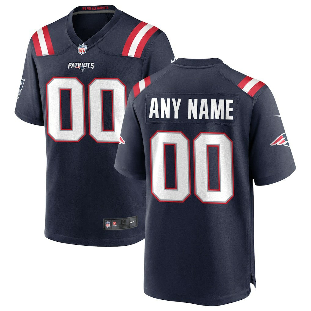 New England Patriots Custom Game Jersey Navy | Nike for Sale