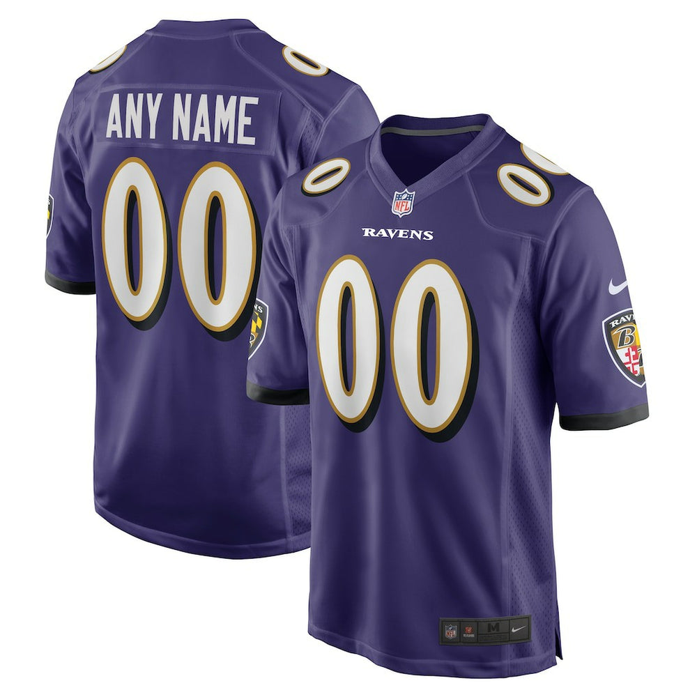 Baltimore Ravens Custom Game Jersey Purple | Nike for Sale