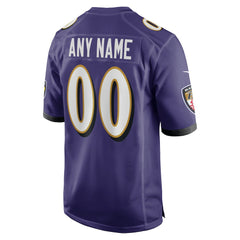 Baltimore Ravens Custom Game Jersey Purple | Nike for Sale