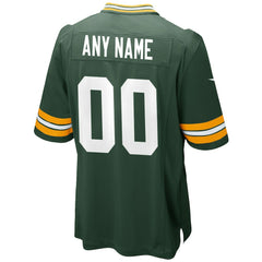 Green Bay Packers Custom Game Jersey Green | Nike for Sale