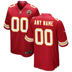 Kansas City Chiefs Custom Game Jersey Red | Nike for Sale