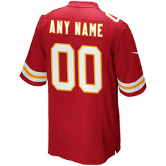 Kansas City Chiefs Custom Game Jersey Red | Nike for Sale