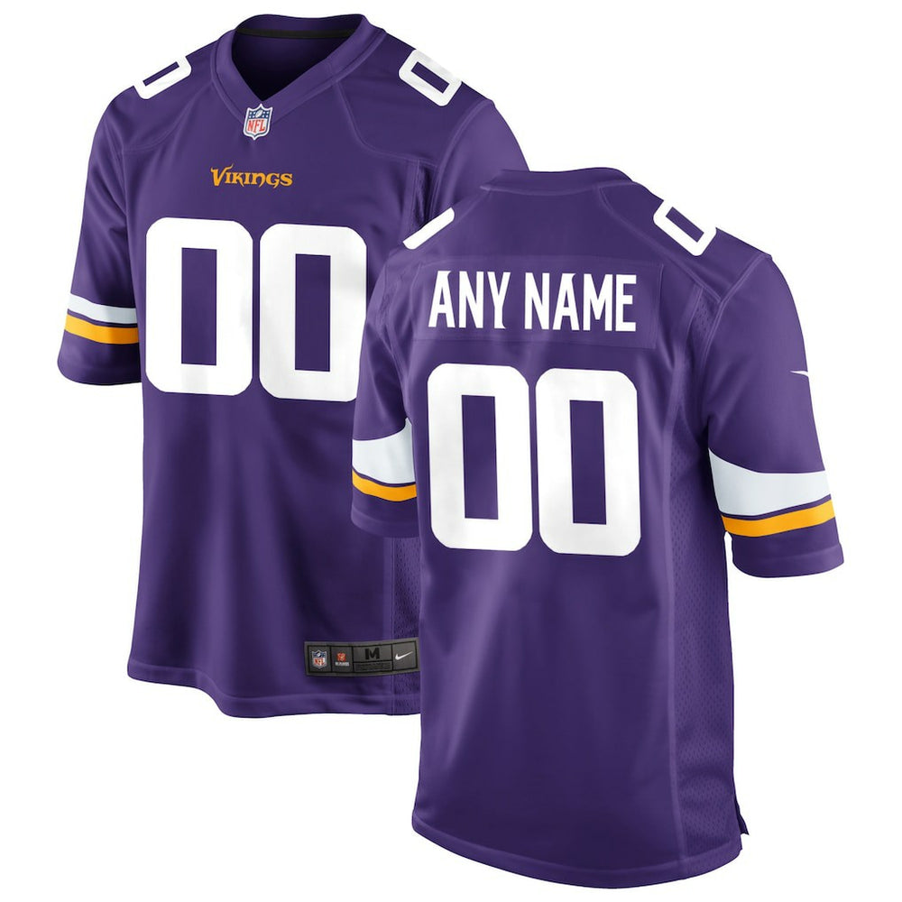 Minnesota Vikings Custom Game Jersey Purple | Nike for Sale
