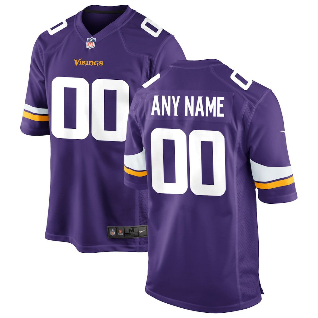Minnesota Vikings Custom Game Jersey Purple | Nike for Sale