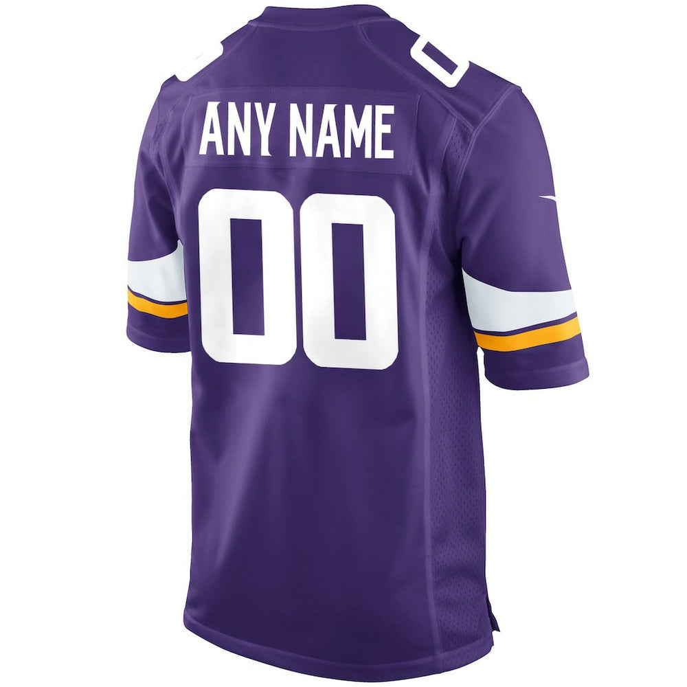 Minnesota Vikings Custom Game Jersey Purple | Nike for Sale