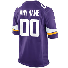 Minnesota Vikings Custom Game Jersey Purple | Nike for Sale