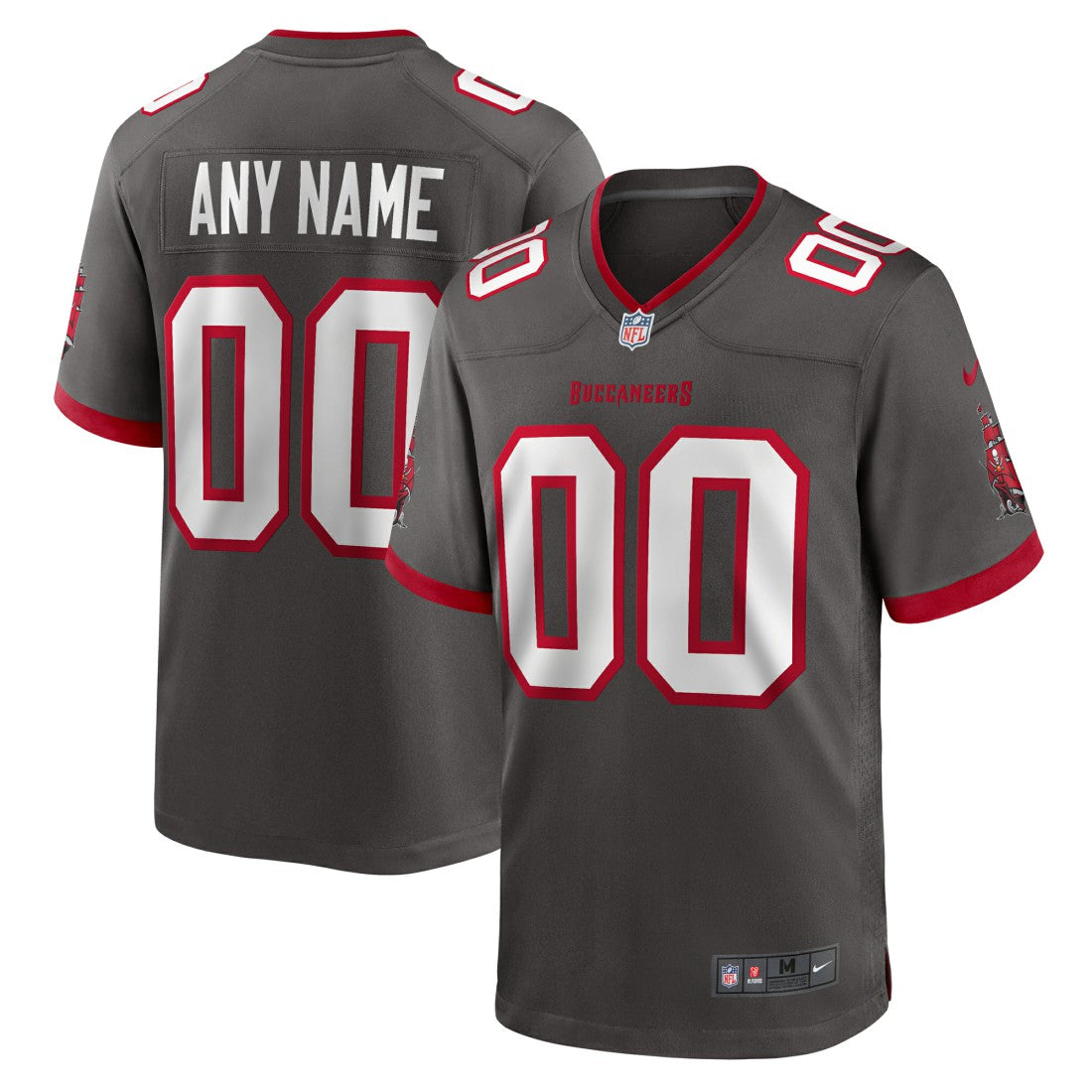 Tampa Bay Buccaneers Alternate Custom Game Jersey Pewter | Nike for Sale
