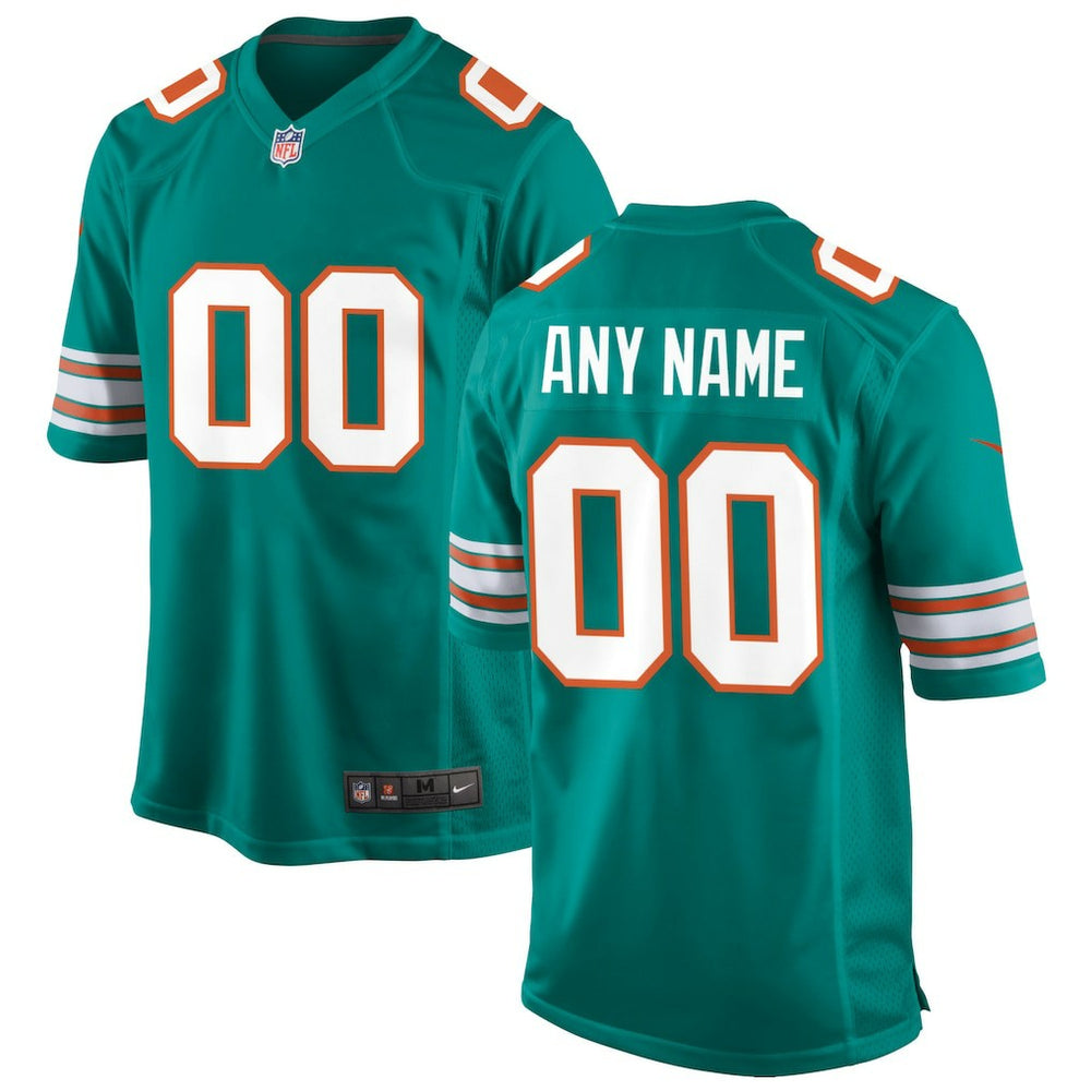 Miami Dolphins Alternate Custom Game Jersey Aqua | Nike for Sale