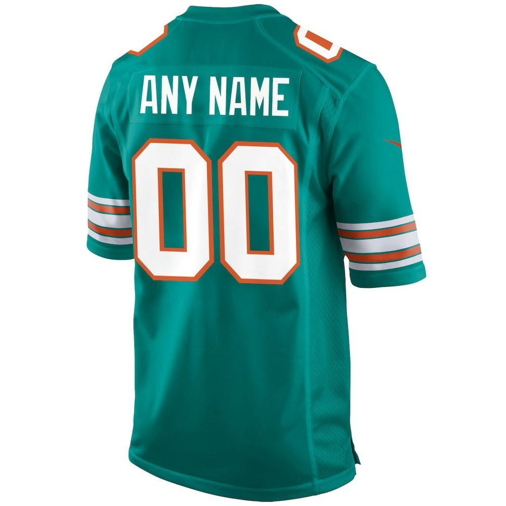 Miami Dolphins Alternate Custom Game Jersey Aqua | Nike for Sale