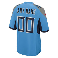 Tennessee Titans Alternate Custom Game Jersey Light Blue | Nike for Sale