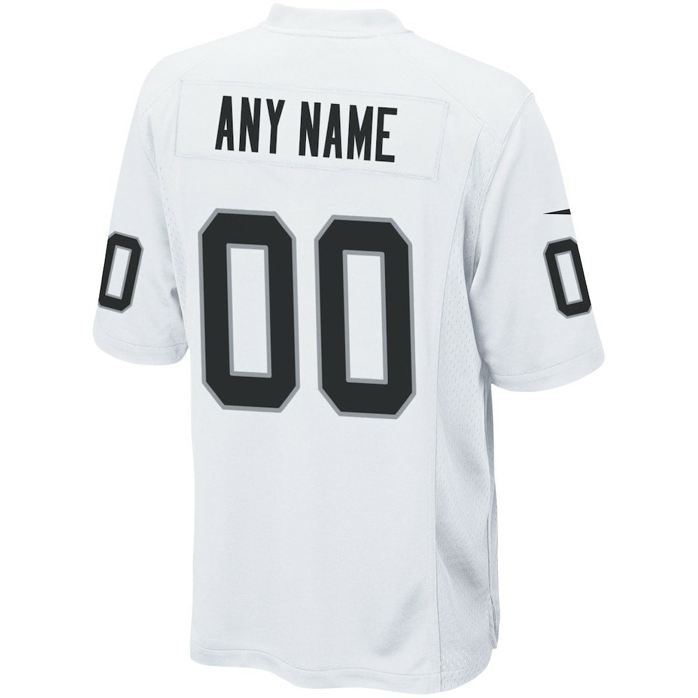 Las Vegas Raiders Custom Game Jersey White | Nike for Sale