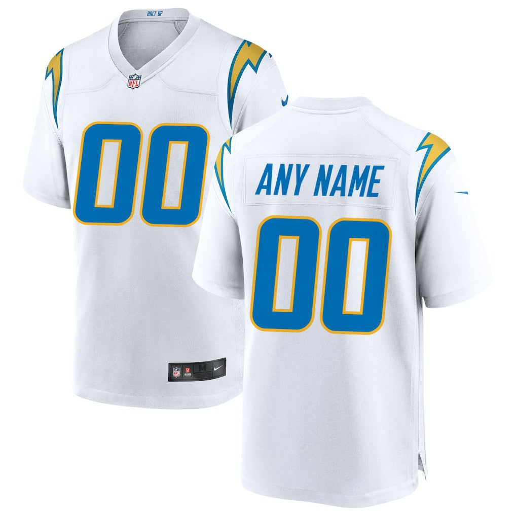 Los Angeles Chargers Custom Game Jersey White | Nike for Sale