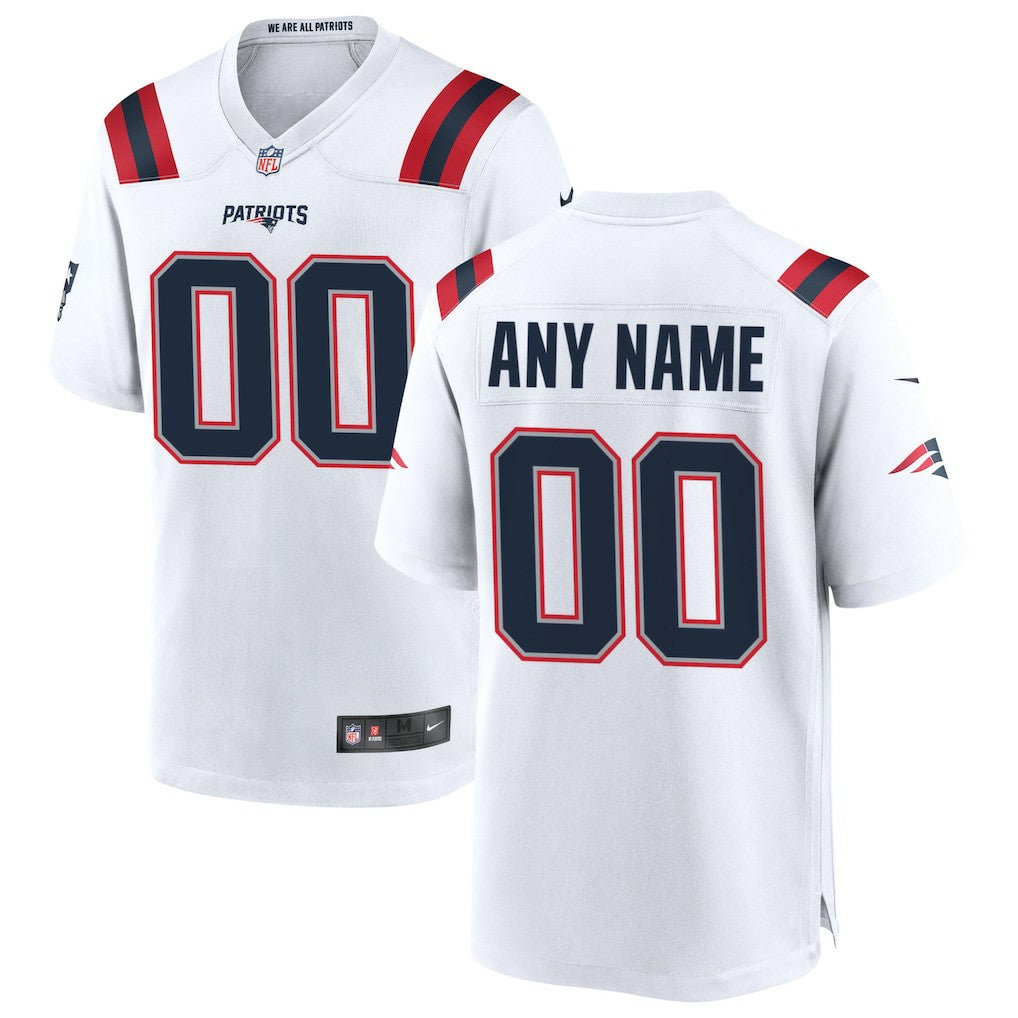 New England Patriots Custom Game Jersey White | Nike for Sale