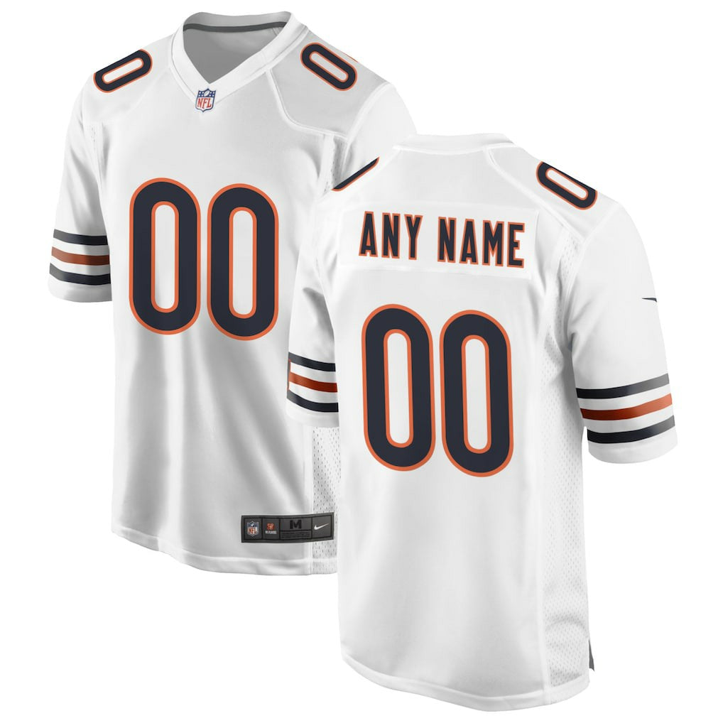 Chicago Bears Custom Game Jersey White | Nike for Sale