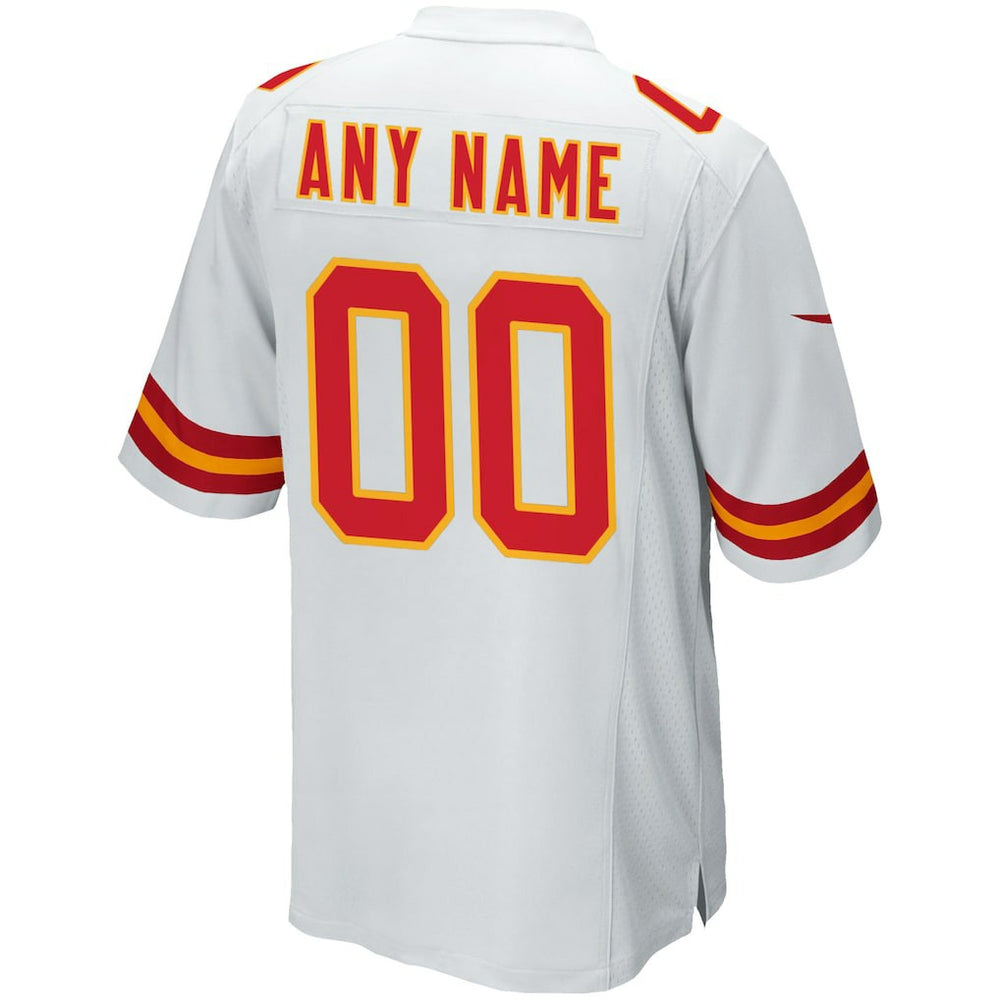 Kansas City Chiefs Custom Game Jersey White | Nike for Sale