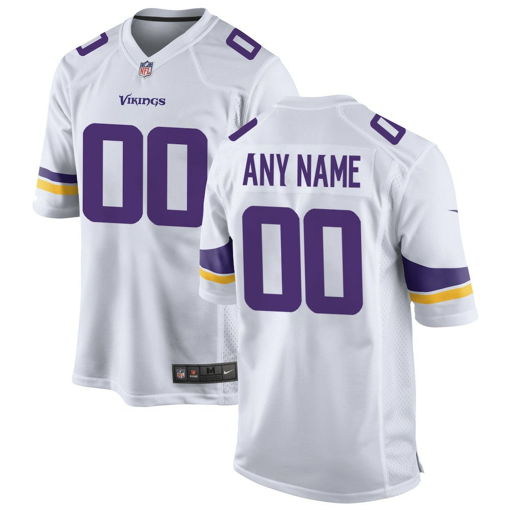 Minnesota Vikings Custom Game Jersey White | Nike for Sale