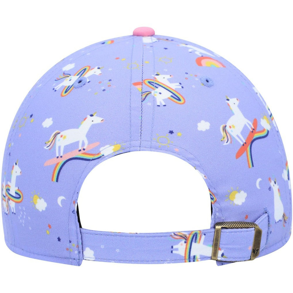 Chicago Bears '47 Girls Preschool Unicorn Clean Up Adjustable Hat Purple | 47 brand