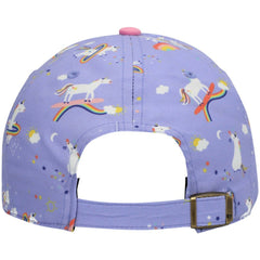 New Orleans Saints '47 Girls Preschool Unicorn Clean Up Adjustable Hat Purple | 47 brand