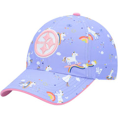Pittsburgh Steelers '47 Girls Preschool Unicorn Clean Up Adjustable Hat Purple | 47 brand