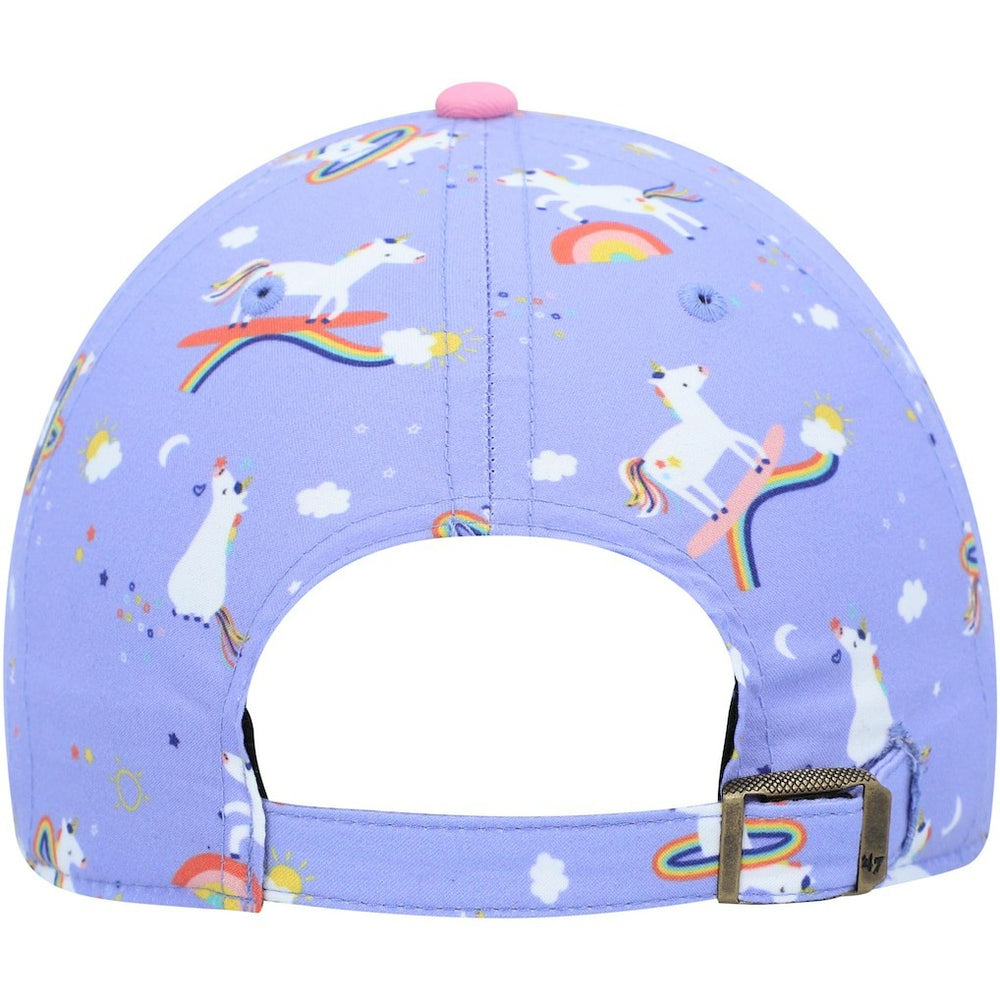 Pittsburgh Steelers '47 Girls Preschool Unicorn Clean Up Adjustable Hat Purple | 47 brand