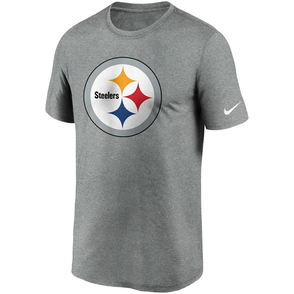 Pittsburgh Steelers Logo Essential Legend Performance T-Shirt Heathered Charcoal | Nike for Sale
