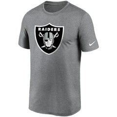 Las Vegas Raiders Logo Essential Legend Performance T-Shirt Heathered Charcoal | Nike for Sale