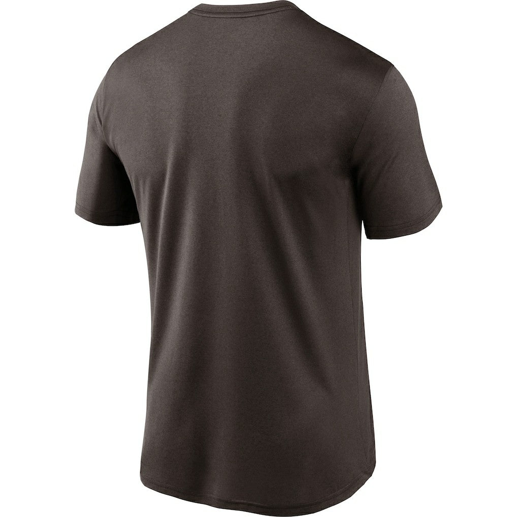 Cleveland Browns Logo Essential Legend Performance T-Shirt Brown | Nike for Sale