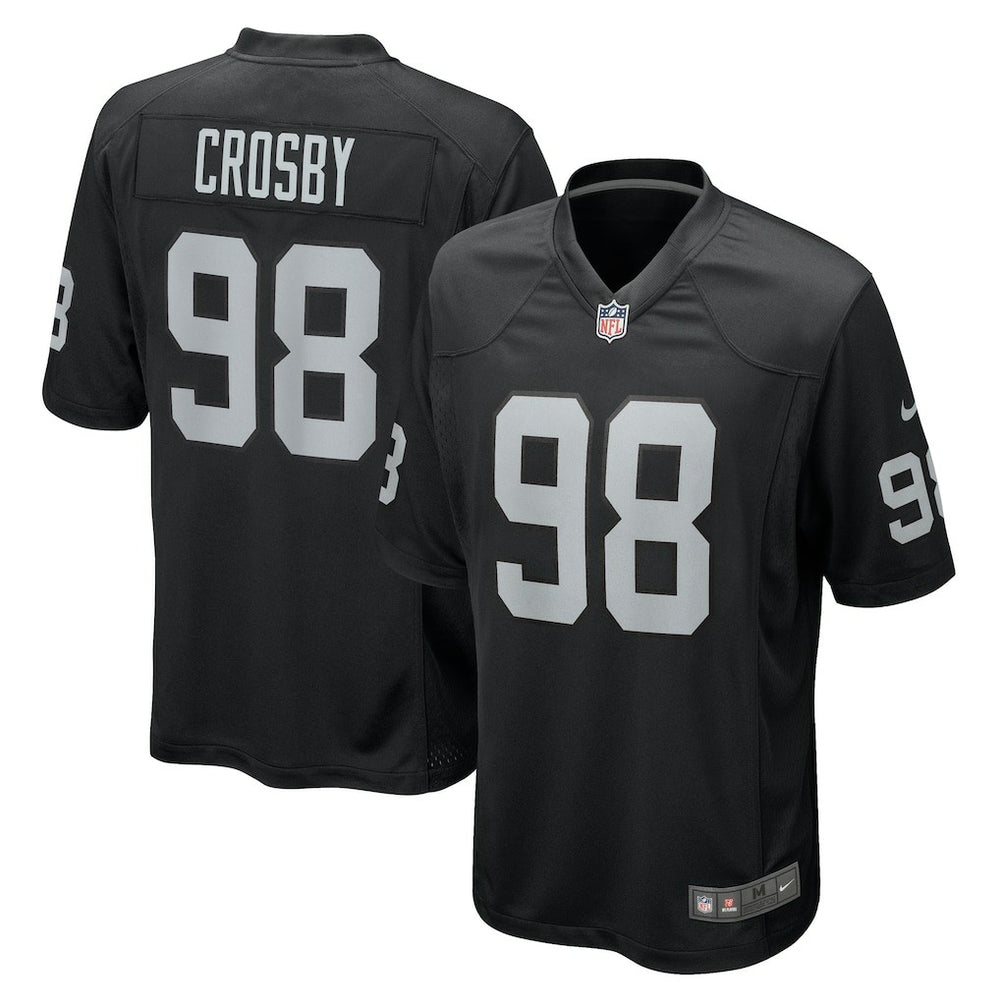 Maxx Crosby Las Vegas Raiders Game Jersey Black | Nike for Sale