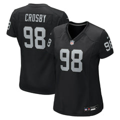 Maxx Crosby Las Vegas Raiders Women's Jersey Black | Nike for Sale