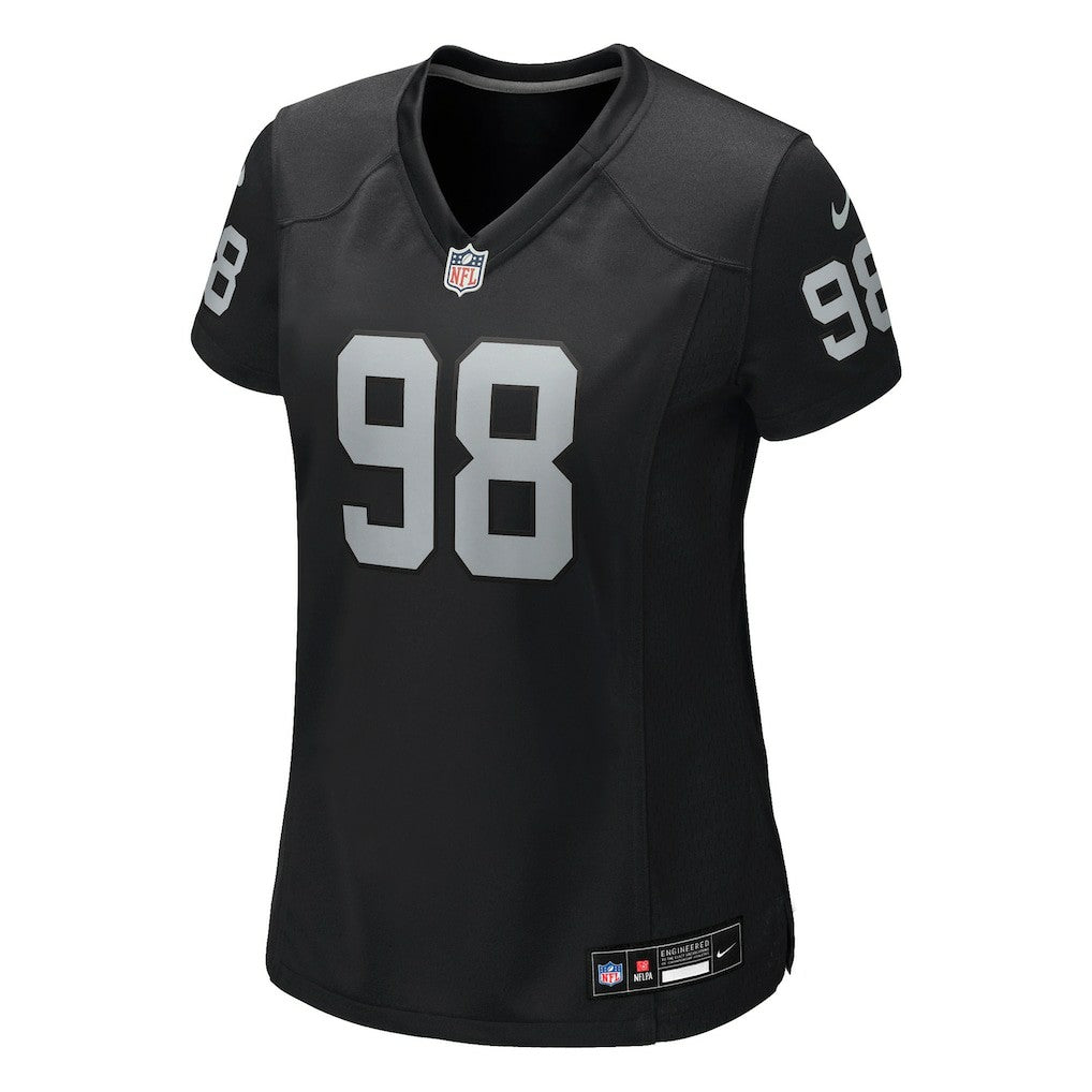 Maxx Crosby Las Vegas Raiders Women's Jersey Black | Nike for Sale