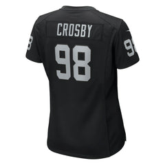 Maxx Crosby Las Vegas Raiders Women's Jersey Black | Nike for Sale