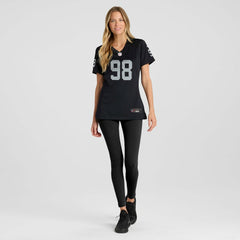 Maxx Crosby Las Vegas Raiders Women's Jersey Black | Nike for Sale