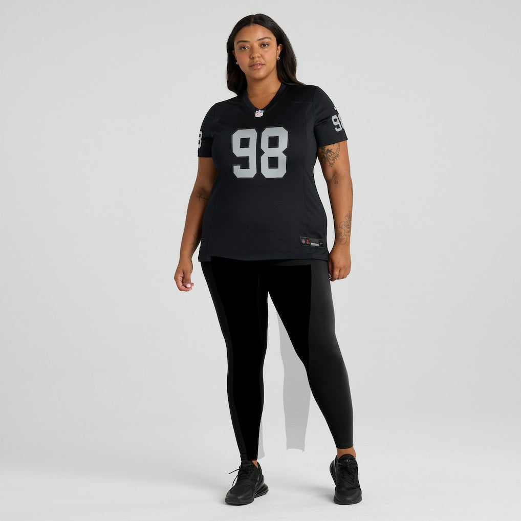 Maxx Crosby Las Vegas Raiders Women's Jersey Black | Nike for Sale